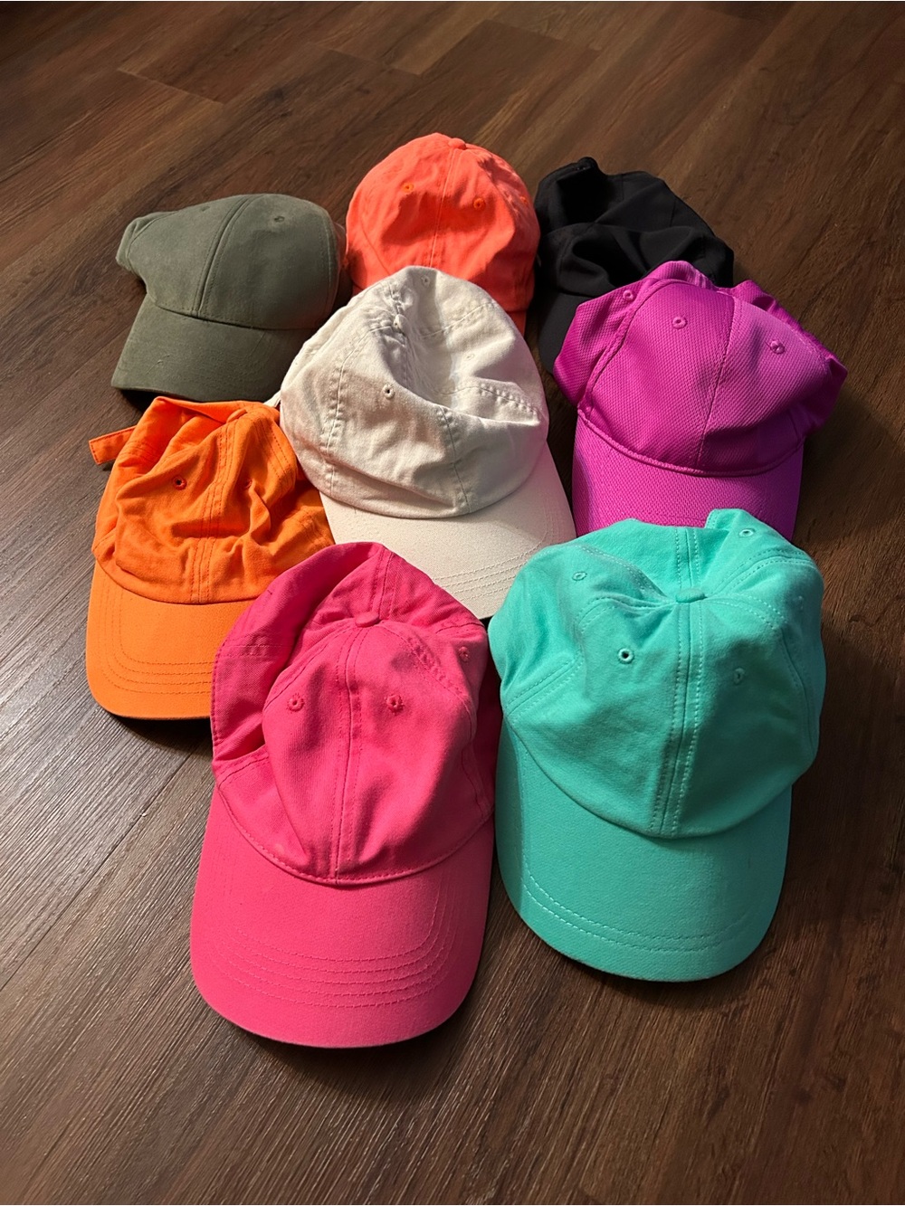 8 Piece Bundle Assorted Colors Hats Adult OS